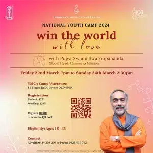 The Chinmaya Mission National Camp in Brisbane to Empower Youth program