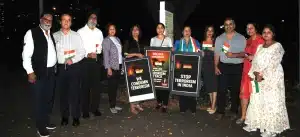 A Prayer Meeting & Vigil by the Indian Diaspora at Mahatma Gandhi’s statue at Roma Parklands on 29th April