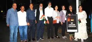 A Prayer Meeting & Vigil by the Indian Diaspora at Mahatma Gandhi’s statue at Roma Parklands on 29th April