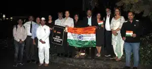 A Prayer Meeting & Vigil by the Indian Diaspora at Mahatma Gandhi’s statue at Roma Parklands on 29th April