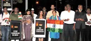 A Prayer Meeting & Vigil by the Indian Diaspora at Mahatma Gandhi’s statue at Roma Parklands on 29th April