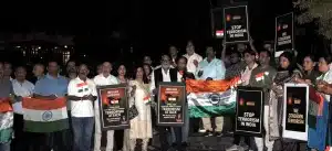 A Prayer Meeting & Vigil by the Indian Diaspora at Mahatma Gandhi’s statue at Roma Parklands on 29th April